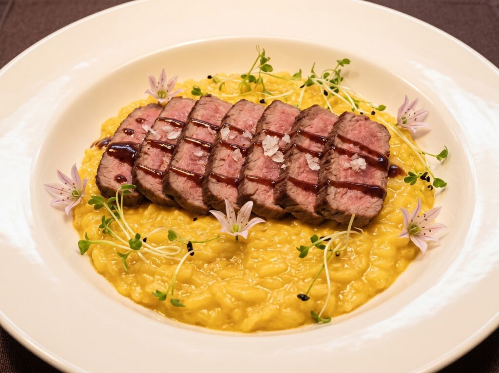 Recetas de chefs colombianos: panceta de cerdo y risotto en la nueva gastronomía Recetas