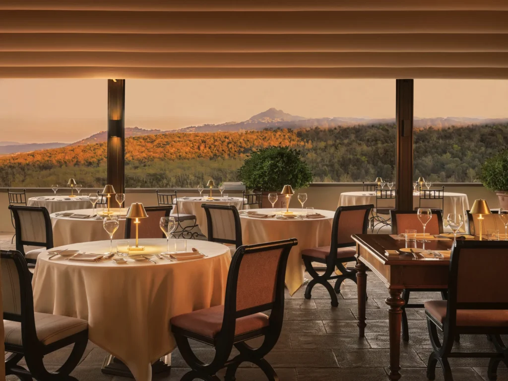 Lo mejor de lo mejor: donde las Llaves Michelin se encuentran con las Estrellas Michelin Foto de uno de los restaurantes del hotel Castiglion del Bosco, A Rosewood Hotel.