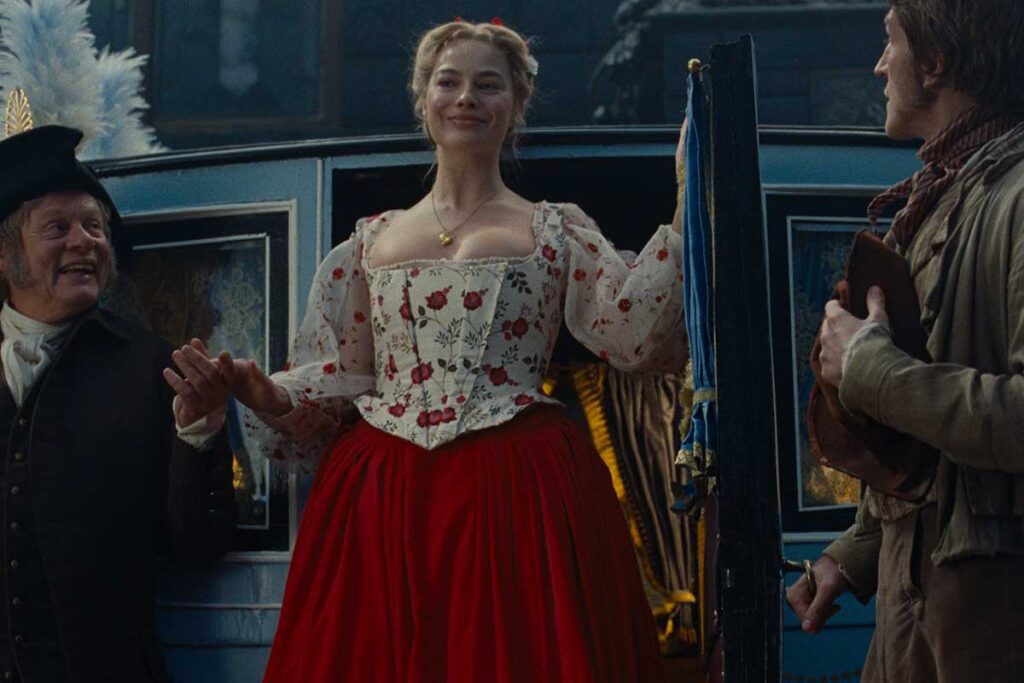 "recordarán esas imágenes el resto de su vida", dice margot robbie sobre cumbres borrascosas