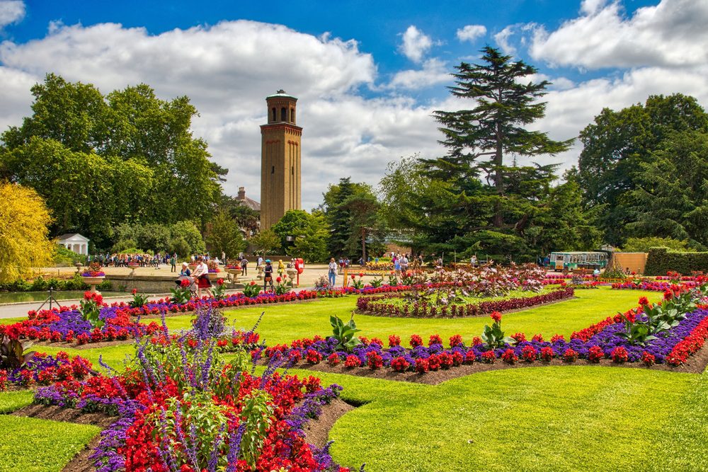 El jardín botánico real en londres